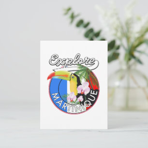 Carte Postale Logo Martinique Travel