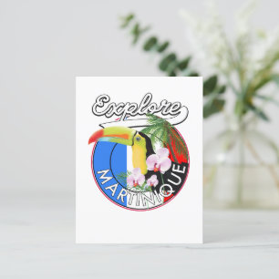 Carte Postale Logo Martinique Travel