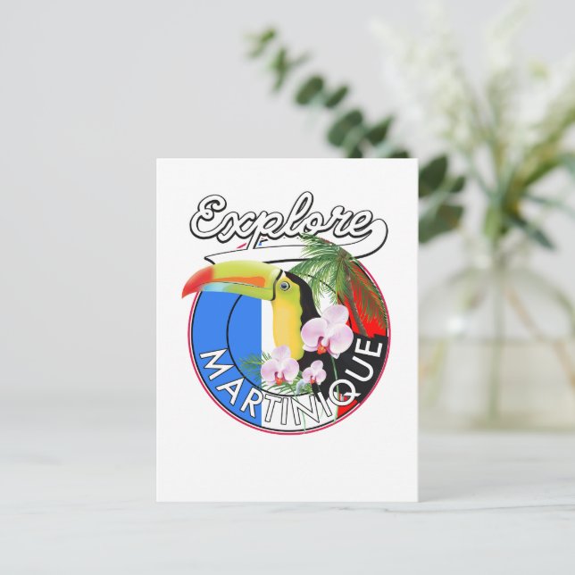 Carte Postale Logo Martinique Travel (Debout devant)