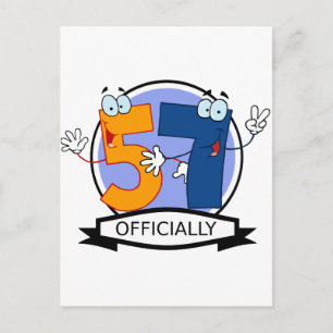 Carte Postale Logo officiel 57 Anniversaire