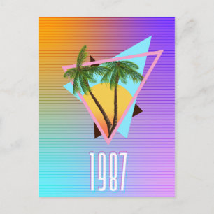 Carte Postale logo Paradis 1987