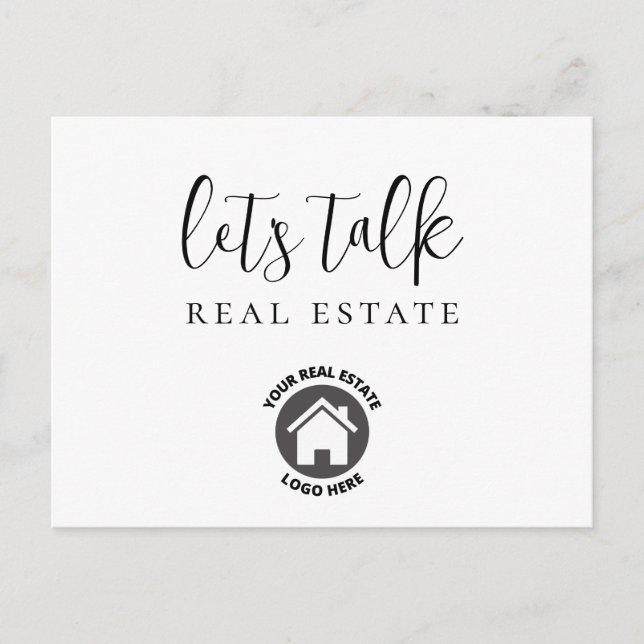 Carte Postale Logo Parlons Immobilier (Devant)