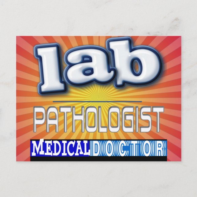 CARTE POSTALE LOGO PATHOLOGISTE LAB (Devant)