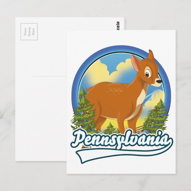 Carte Postale Logo Pennsylvania Travel (Devant / Derrière)