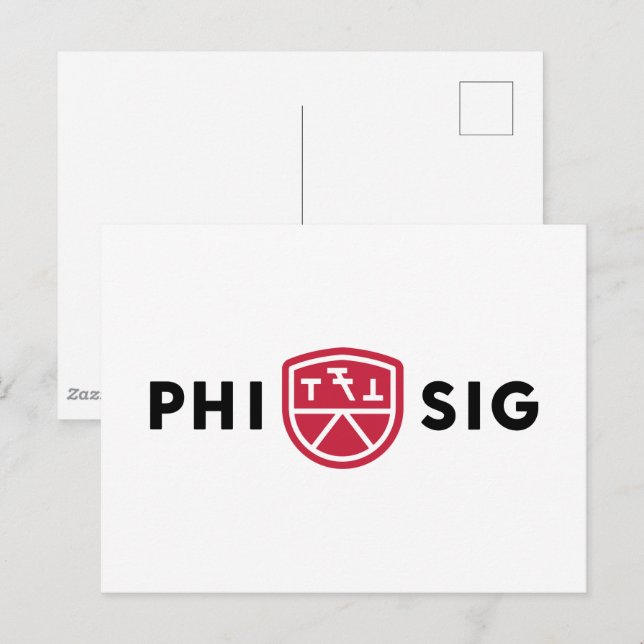 Carte Postale Logo Phi Sigma Kappa (Devant / Derrière)