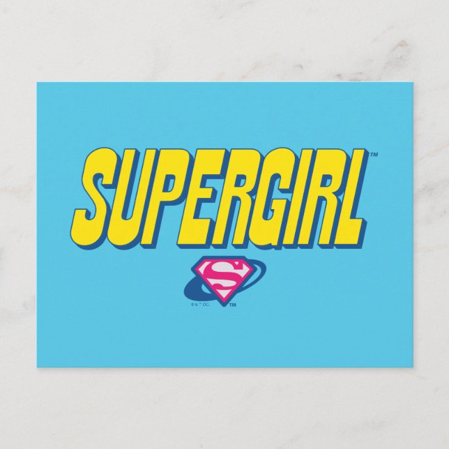 Carte Postale Logo Pop Supergirl (Devant)