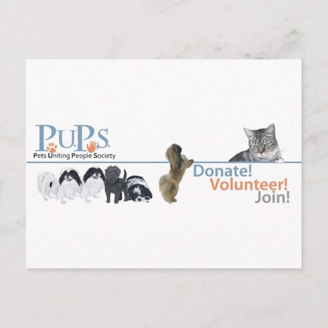 Carte Postale Logo PUPs Marchandises (Devant)