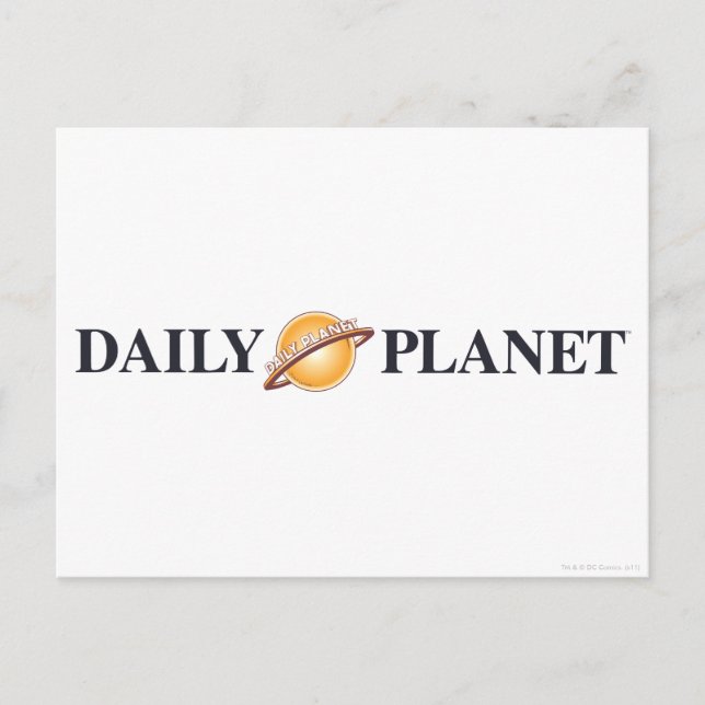 Carte Postale Logo quotidien de la planète (Devant)