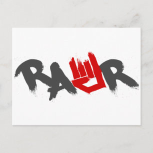 Carte Postale Logo Rawr - Emo, goth, alternative, rock, grunge