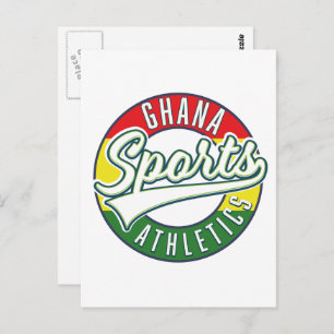 Carte Postale Logo rétro de Ghana Sports Athletics