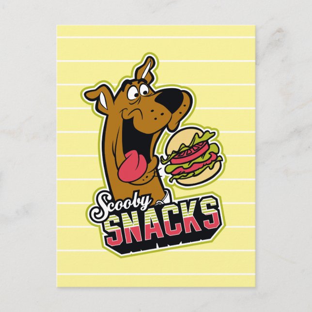 Carte Postale Logo Scooby-Doo "Scooby Snacks" (Devant)