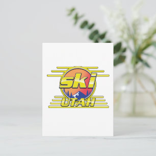 Carte Postale logo ski Utah 1980