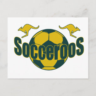 Carte Postale Logo Socceroos World soccer Roos cadeaux