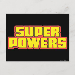 Carte Postale Logo Super Powers™ Jaune