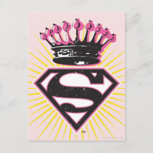 Carte Postale Logo Supergirl avec Couronne