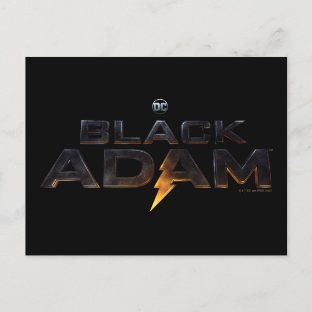 Carte Postale Logo théâtral Black Adam (Devant)