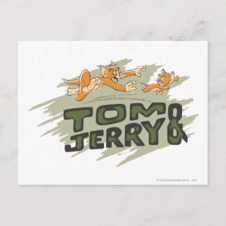 Carte Postale Logo Tom et Jerry Chase