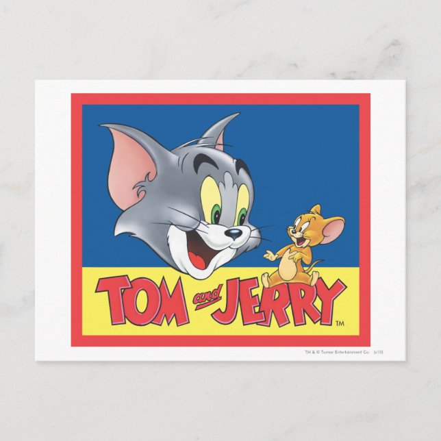 Carte Postale Logo Tom Et Jerry Ombragé (Devant)