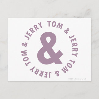 Carte Postale Logo Tom et Jerry Round 10