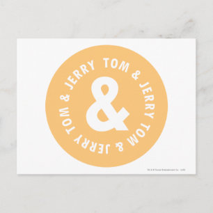 Carte Postale Logo Tom et Jerry Round 5