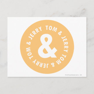 Carte Postale Logo Tom et Jerry Round 5