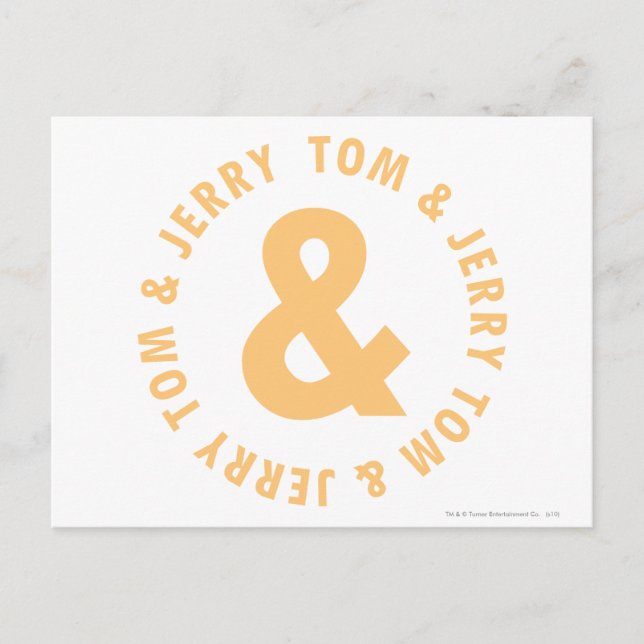 Carte Postale Logo Tom et Jerry Round 6 (Devant)