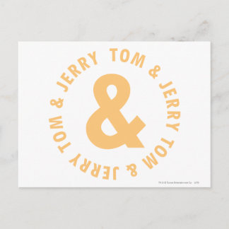 Carte Postale Logo Tom et Jerry Round 6