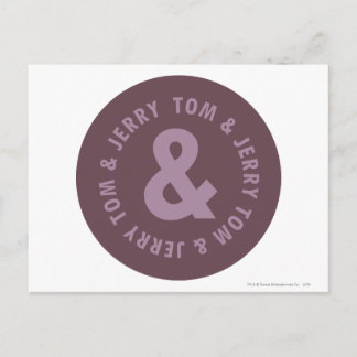 Carte Postale Logo Tom et Jerry Round 9