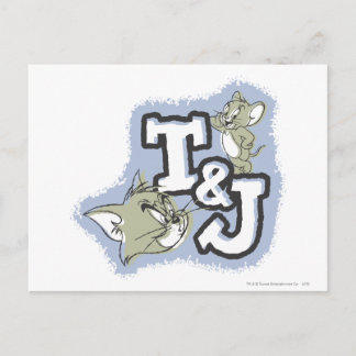Carte Postale Logo Tom et Jerry T&J