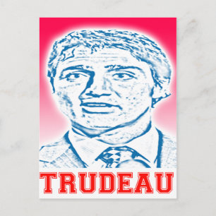 Carte Postale Logo Trudeau