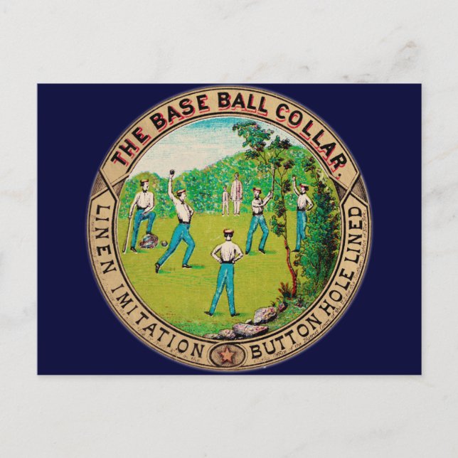 Carte Postale Logo Vintage de baseball 1868 (Devant)
