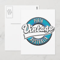 logo vintage de Perth Australie