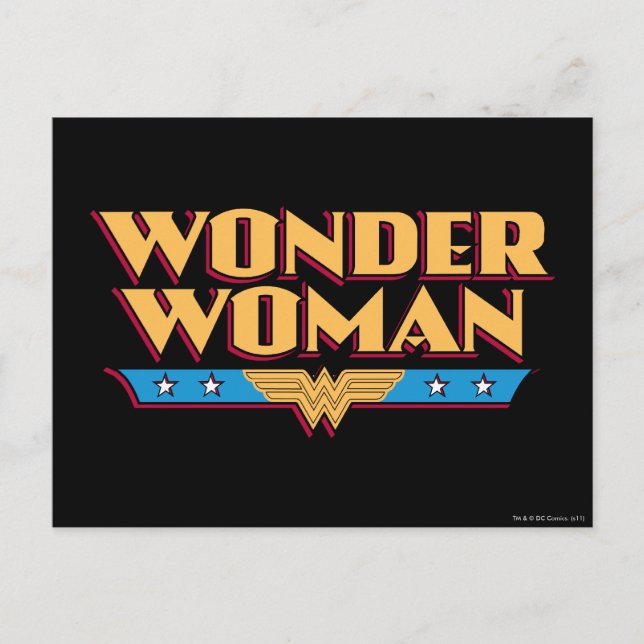 Carte Postale Logo Wonder Woman 2 (Devant)