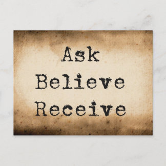 Carte Postale Loi de l'Attraction Manifestation de l'Abondance