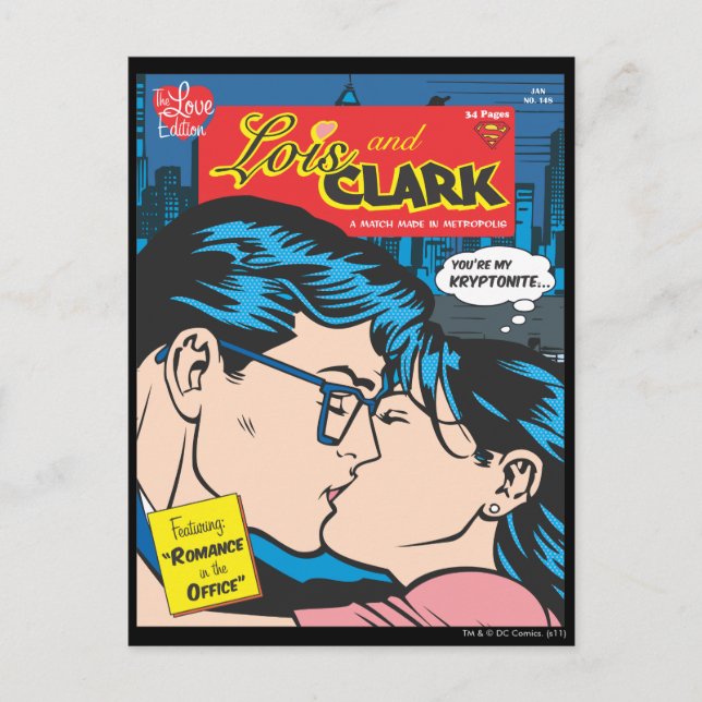 Carte Postale Lois et Clark Comic (Devant)