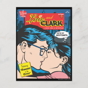 Carte Postale Lois et Clark Comic