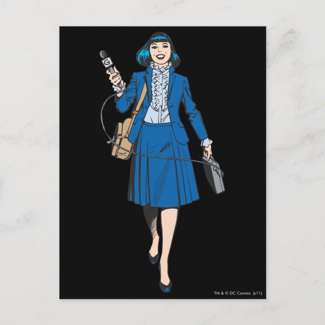 Carte Postale Lois Lane with Microphone (Devant)