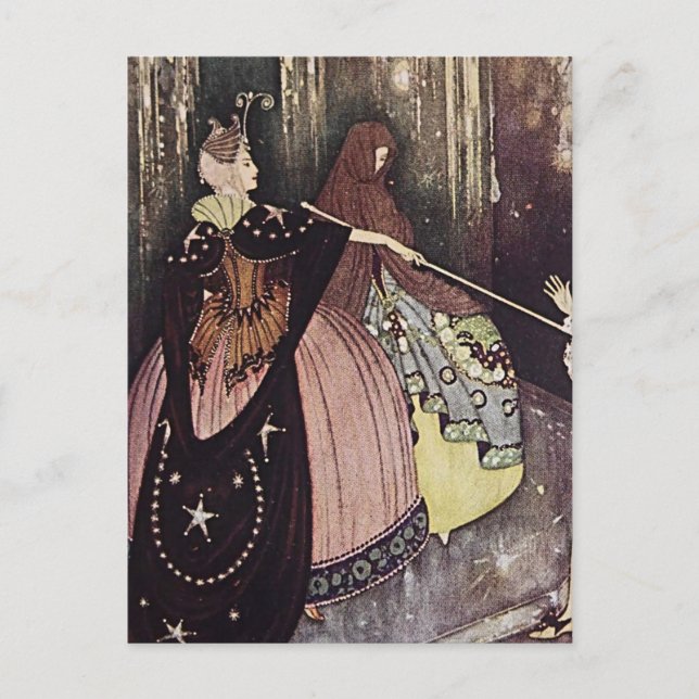 Carte Postale « L'Oiseau Bleu » d'Edmund Dulac (Devant)