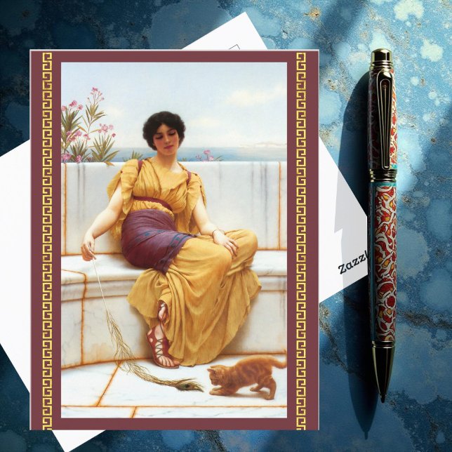 Carte Postale L'oisiveté par John William Godward (Créateur téléchargé)