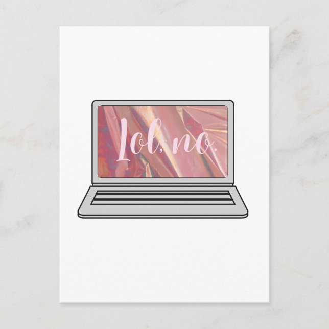 Carte Postale Lol, pas de design holographique (Devant)
