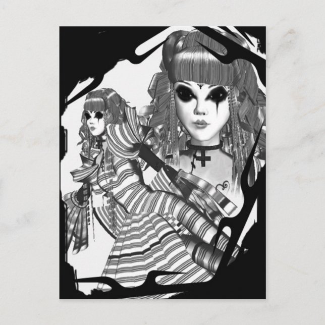 Carte Postale lolita gothique (Devant)