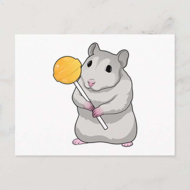 Carte Postale Lollipop de hamster (Devant)