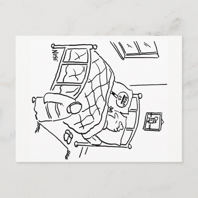 Carte Postale Lollipop man dort avec sa sucette (Devant)