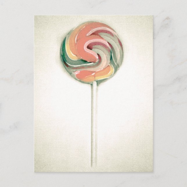 CARTE POSTALE LOLLIPOP vintage (Devant)