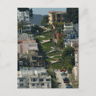 Carte Postale Lombard Street À San Francisco Americas Crookedes