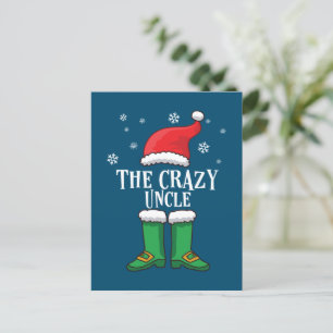Carte Postale L'oncle fou - Un elfe de Noël familial