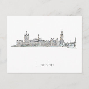 Carte postale London Big Ben Grande-Bretagne Archi