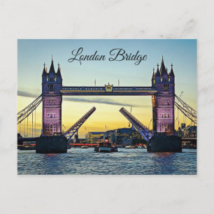 Carte Postale London Bridge à Sunset Postcard Keepsaké