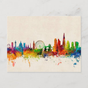 Carte Postale London England Skyline