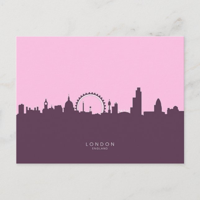 Carte Postale London England Skyline (Devant)